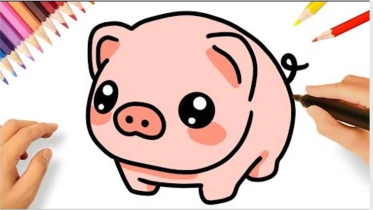 КАК ЛЕГКО НАРИСОВАТЬ СВИНЬЮ 🐷
