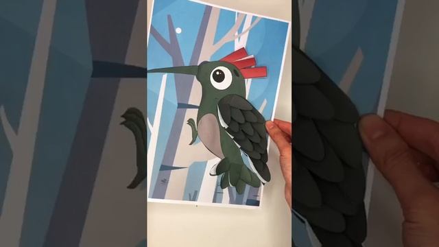 Зимующие птицы из бумаги