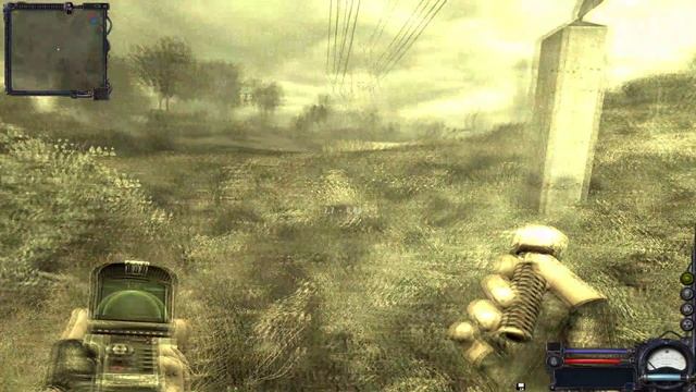 S.T.A.L.K.E.R._ Clear Sky показываю где артефакты и детектор велис на болотах