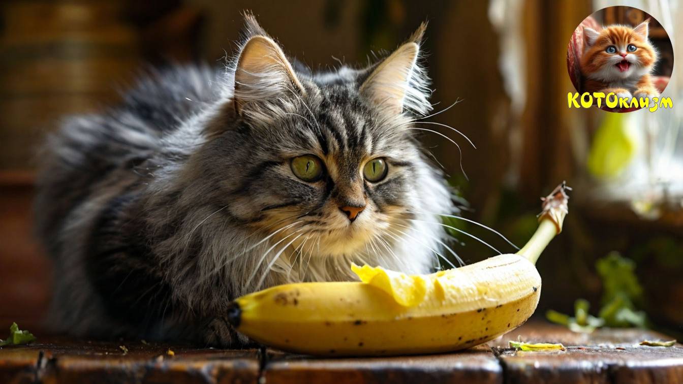 Кот не ест бананы! Кошачий протест.