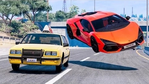 Автокатастрофы на высокой скорости #162 - BeamNG Drive