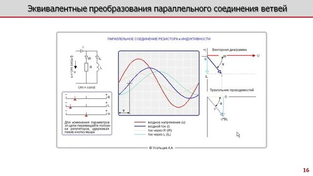 Лекция по электротехнике 4.5 - Эквивалентные преобразования параллельного соединения ветвей