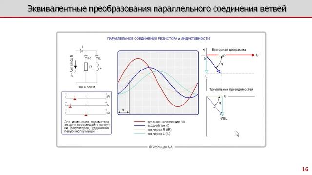 Лекция по электротехнике 4.5 - Эквивалентные преобразования параллельного соединения ветвей