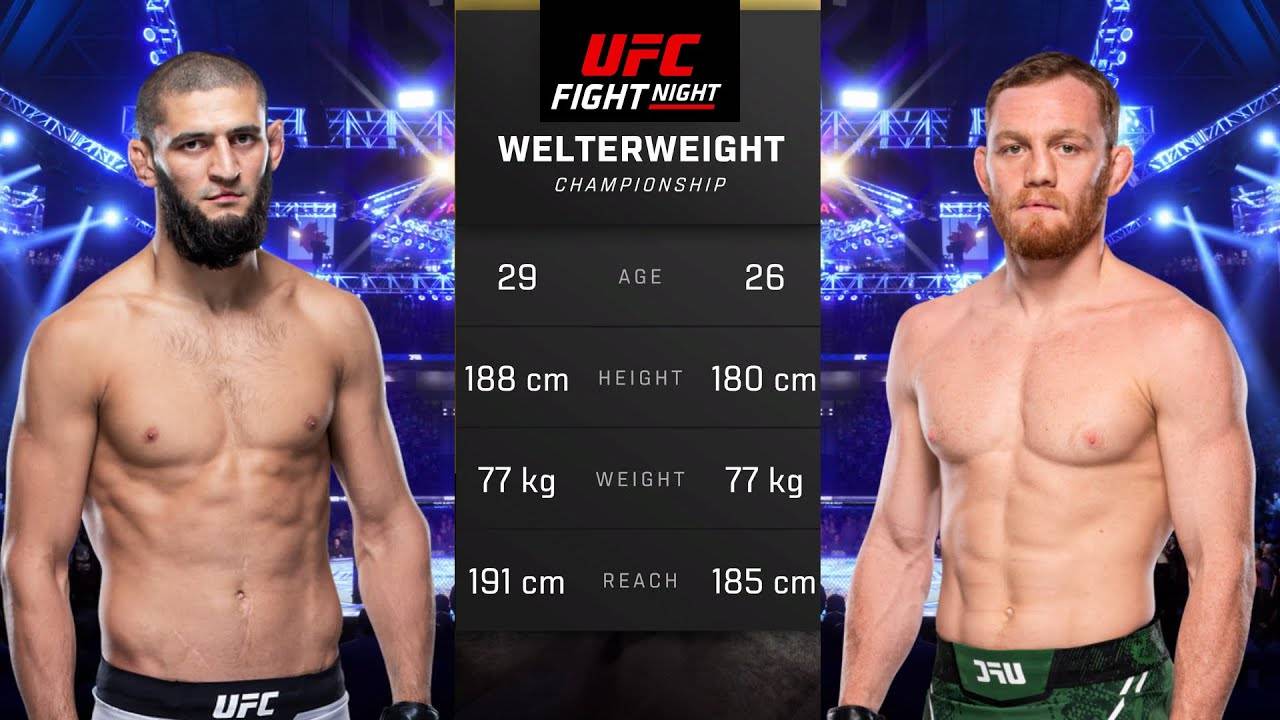 Хамзат Чимаев против Джека Делла Маддалены Полный бой - UFC 5 Fight Night