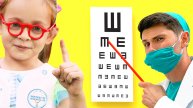 Окулист— Детские песенки о здоровых привычных | Детские стишки с Майей и Машей