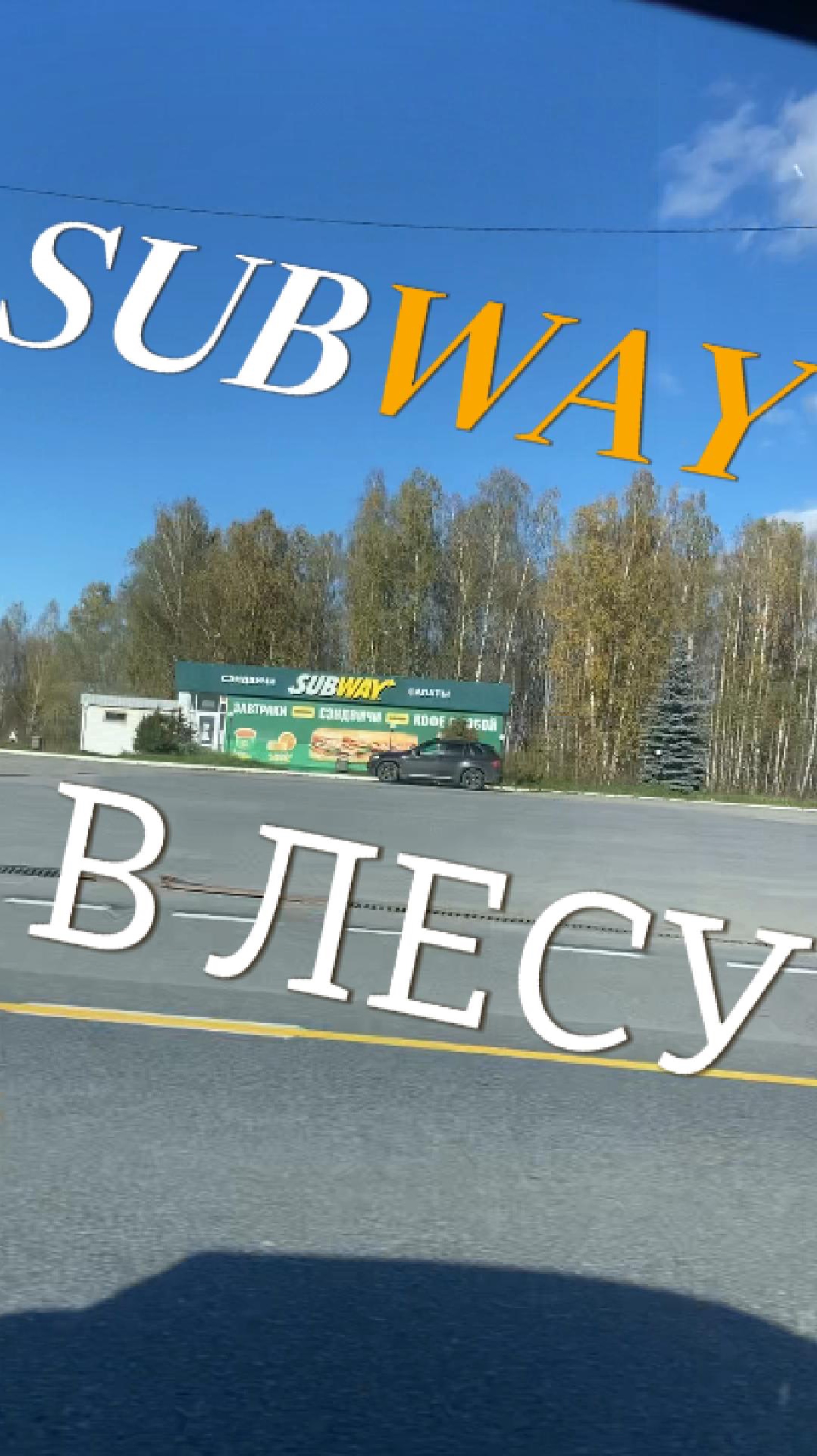 SUBWAY🍔в лесу🌲 #subway #лес #необычно #странно #автопутешествие #путешествие #сезонконтентаRUTUBE