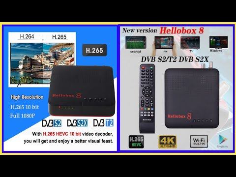 Hellobox 8 DVB S2 S2X Satellite Receiver Combo DVB T2