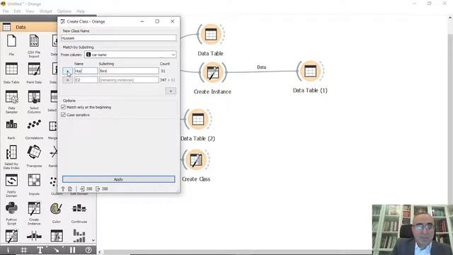 64  Data Manipulation Create Instance, Class & Table