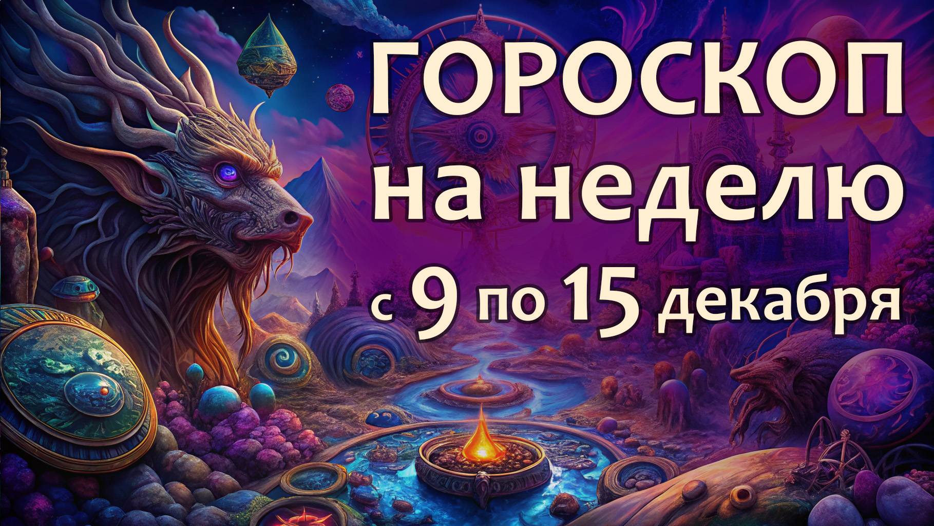 Гороскоп на НЕДЕЛЮ с 9 по 15 декабря