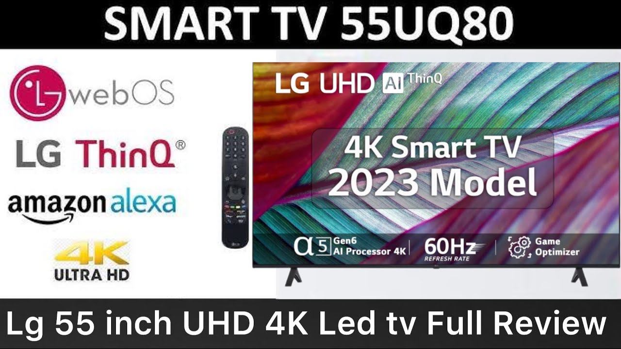 LG 55 inch 4K UHD Smart LED TV 💥 WebOS Active HDR 55UQ8040PSB Full review Hindi 2023