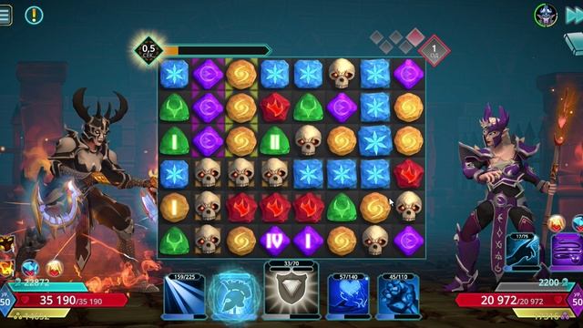 Puzzle Quest 3 - Dok vs glass skin