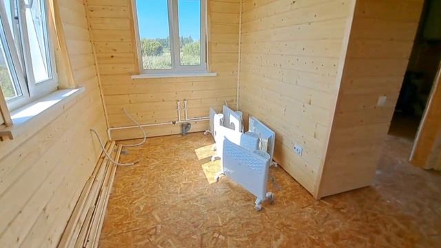 Видеообзор каркасного дома размером 6х7м