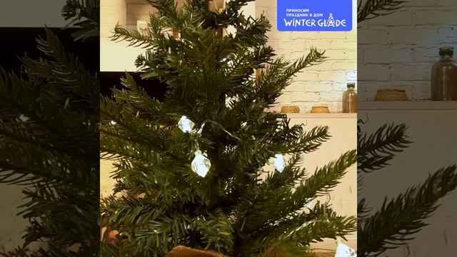 Обзор настольной искусственной елки Winter Glade Бонни