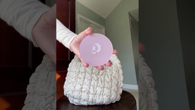 Сумка дутые квадраты белая