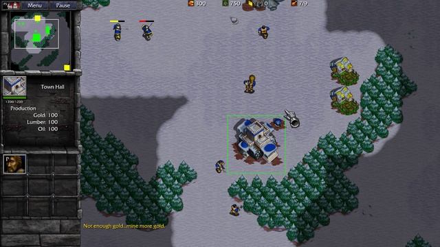 Warcraft II Remastered Humans. Хиллсбрад 01