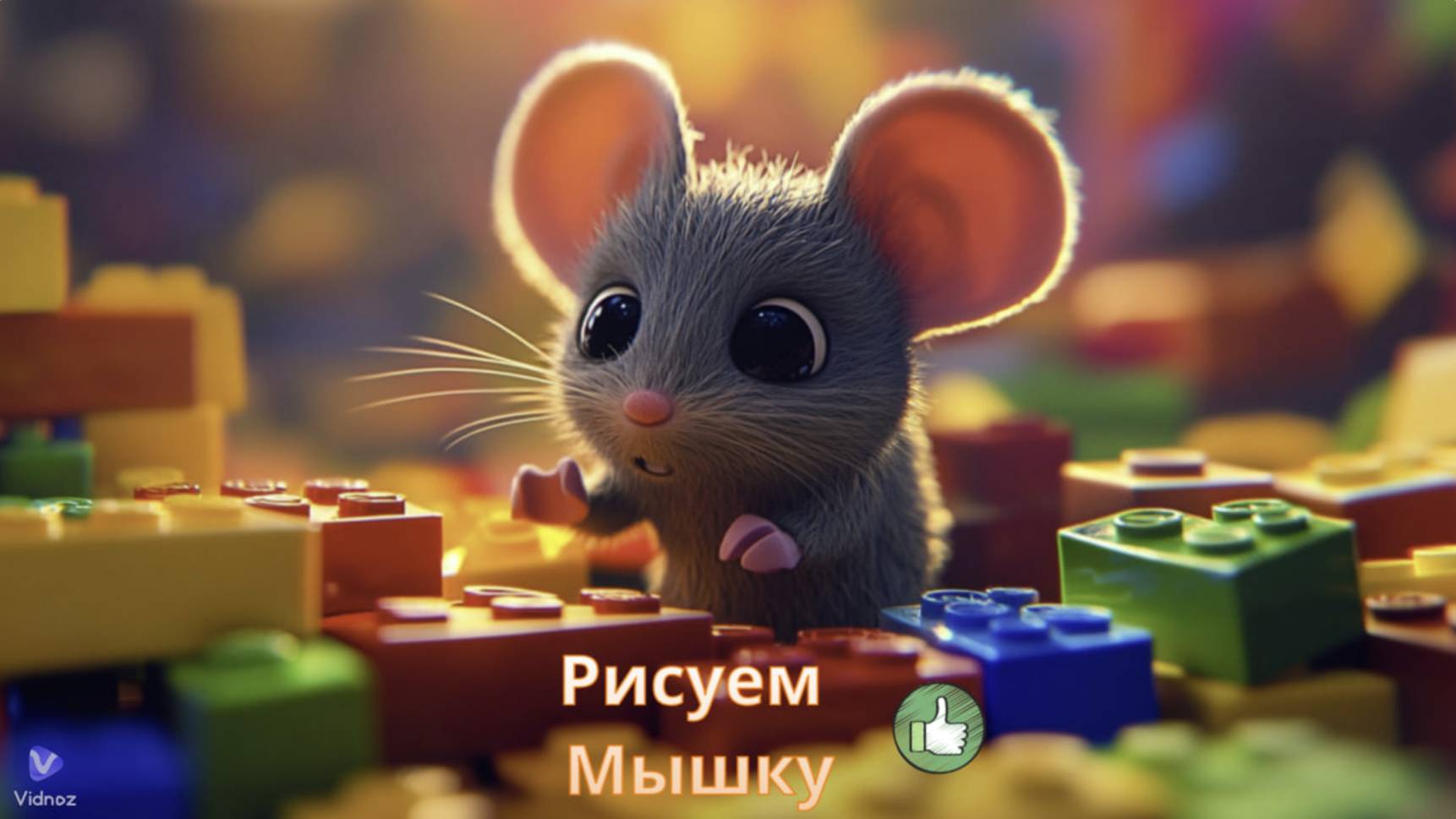 Маленькие художники: Рисуем Мышку- Детский образовательный мультфильм