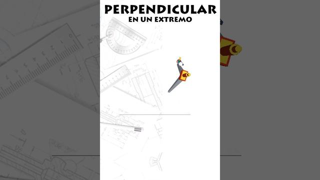 ¿Cómo hallar la perpendicular en el extremo de una línea?