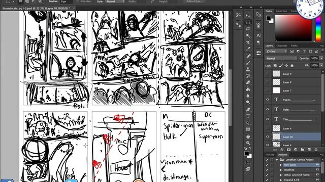 Comics Portfolio Development