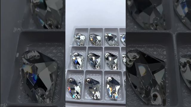 Стразы пришивные Galactic Crystal clear 13*17мм 12 шт. AEVsport