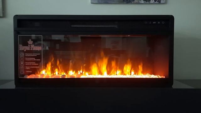 Видеообзор горения очага Vision 40 LED