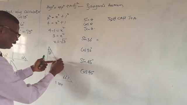 Without using calculator, Evaluate Cos 75° on cosy Tutorials