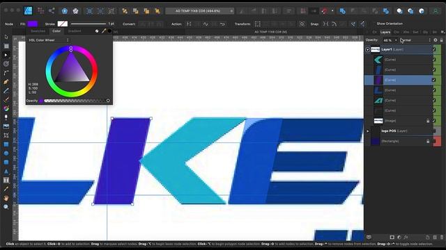 Redrawing Logotipo Falken Raster to Vector Image