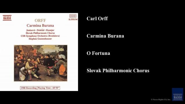 Carl Orff Carmina Burana O Fortuna