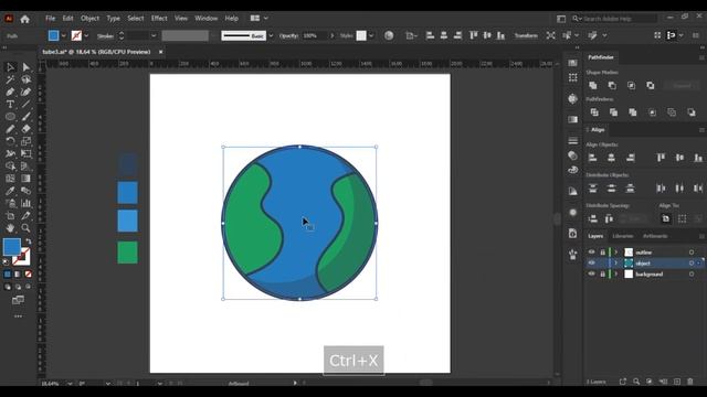 Create Earth Planet | Beginner Adobe Illustrator Tutorial | Flat Illustration