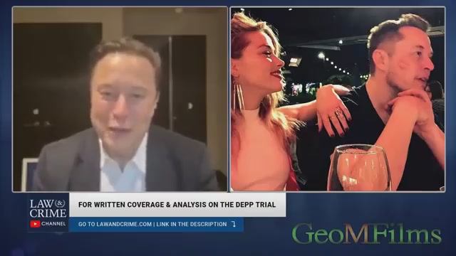 Илон Маск как свидетель против Эмбер Хёрд в суде (монтаж)