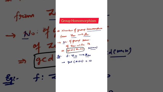 Group Homomorphism of group theory formula #csirnet #mathematics #gate #successtechmath #iitjam