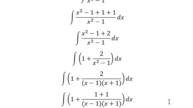 Calculus Help: Integral ∫ (x^2+1)/(x^2-1) dx - Techniques - Division