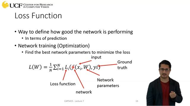 Lecture 7.2  Training Neural Networks [Loss Function]