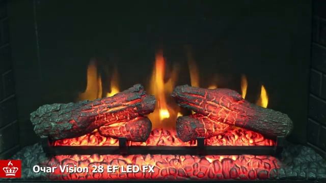 Обзор пламени в очаге Vision 28 EF LED FX