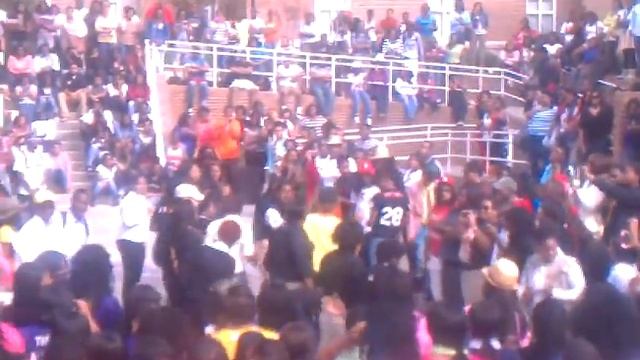 Greek switch day deltas as the alphas, Claflin Uni