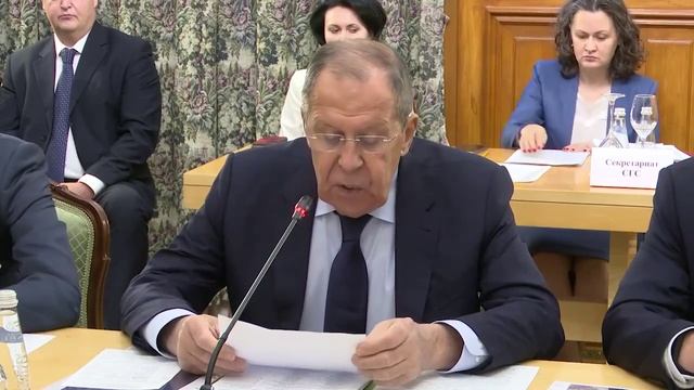 С.Лавров на 43-м заседании Совета глав субъектов Российской Федерации при МИД России 26 ноября 2024