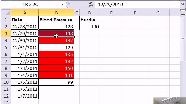 Mr Excel & excelisfun Trick 60: Conditional Format High Blood Pressures -- 4 Methods