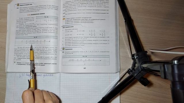 МАТЕМАТИКА 6 класс. Координатная прямая. ПРОЕКТ Домашнее обучение.