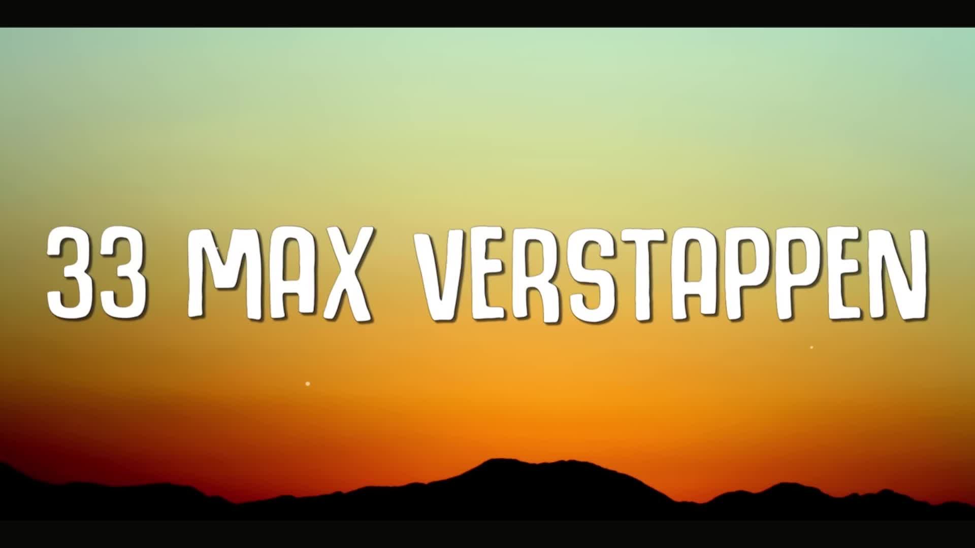 Max Verstappen Song