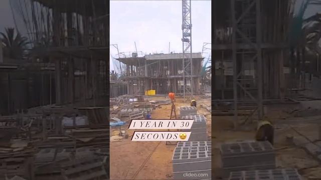 🧱 Год строительства дома за 30 секунд. Таймлапс 🤩