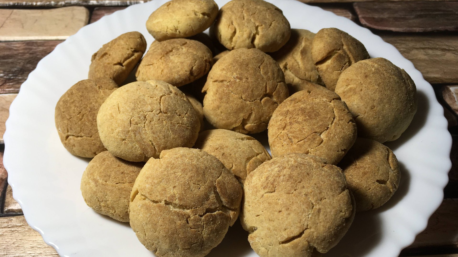 Постное кукурузное печенье