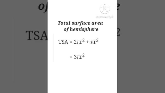 Total surface area of hemisphere ll mensuration 3d @MathsByKhushbooSingh