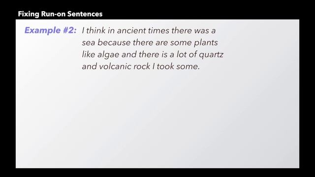 Fixing Run-on Sentences - Lesson #1 - Breaking run-on sentences into more than 1 sentence