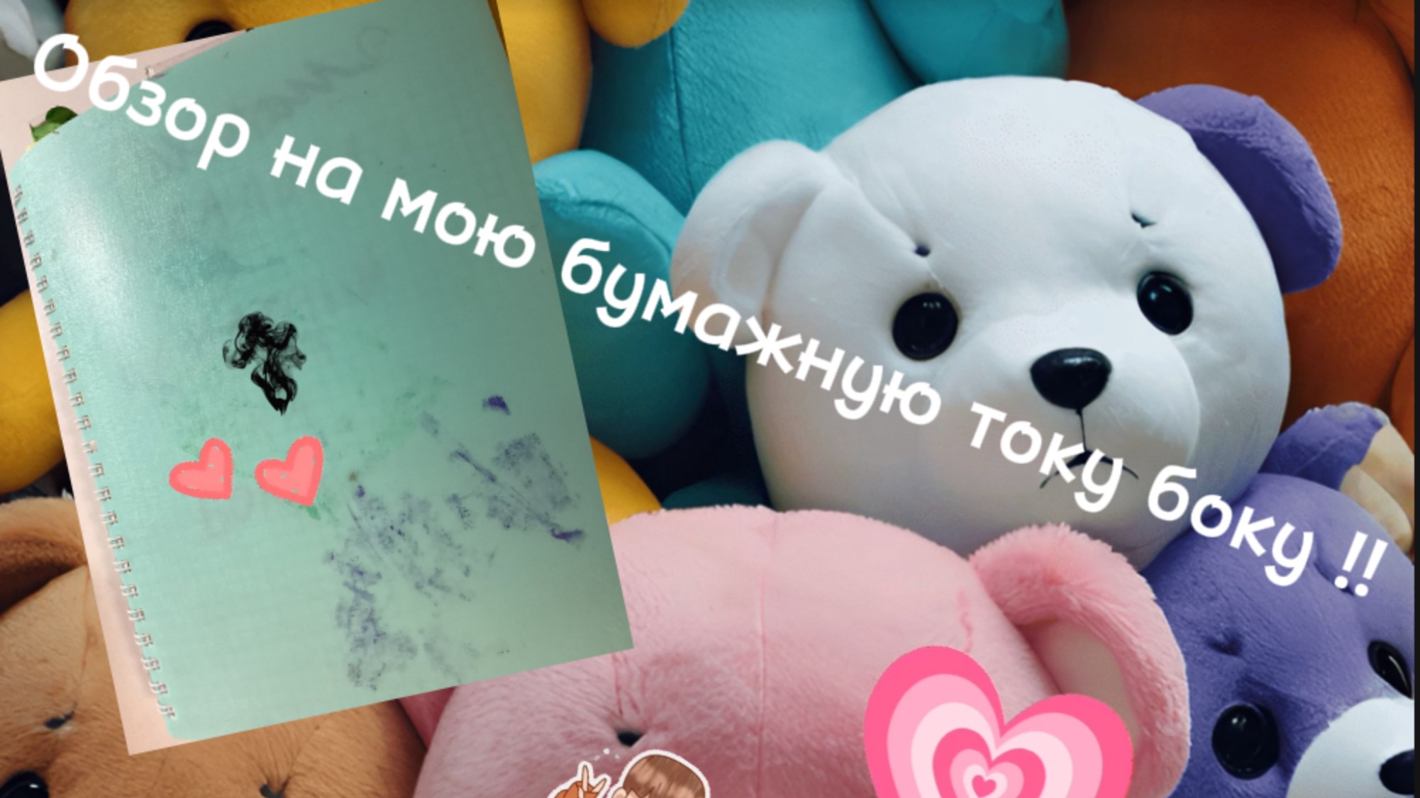 Что? Обзор на мою бумажную току боку!!!!!!!