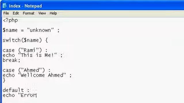 الدرس السابع   حلقة سويتش Switch في البي اتش بي php