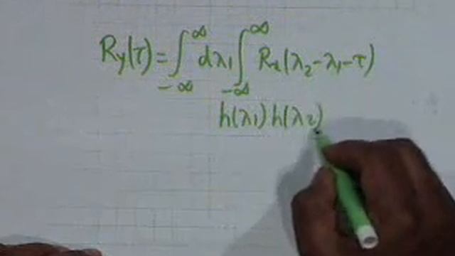 41. Response of Linear System to Random Inputs