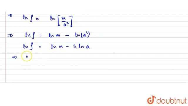 The mass and sides of cube are given as (10 kg +-0.1) and (0.1m+-0.01) the fractional density is...