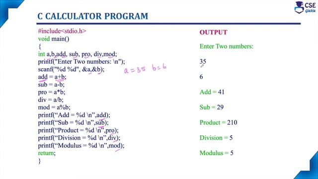 Operators in C - Arithmetic Operator | Basic Concepts of C Programming | Lec 18 | C Programming