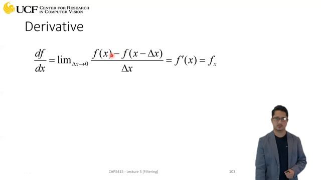 Lecture 3.15 - Image Filtering [Introduction to Image Derivatives]