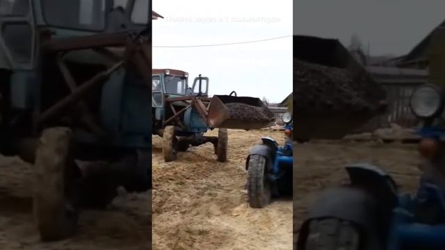 Т-40 ТУРБО РАБОТА НА СТРОЙКЕ #трактор #т40 #МТЗ #т40турбо #maksim_technikpro #лтз