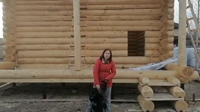 Апрель 2021. Видео отзыв большого сруба бани с фундаментом